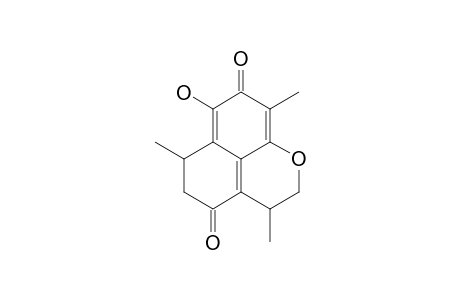 7-HYDROXY-2,3,5,6-TETRAHYDRO-3,6,9-TRIMETHYLNAPHTHO-[1,8-B,C]-PYRAN-4,8-DIONE