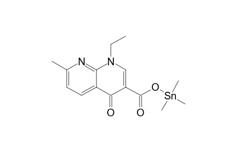 [1-ETHYL-1,4-DIHYDRO-7-METHYL-4-OXO-1,8-NAPHTHYRIDINE-3-CARBOXYLIC-ACID]-TRIMETHYL-TIN-(IV)