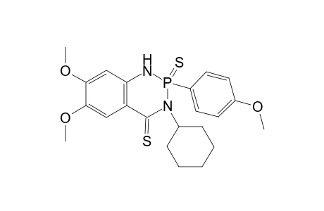 2-Cyclohexyl-3-(4-methoxyphenyl)-6,7-dimethoxydiazaphosphinine-1,3-dithione