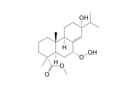 Methyl [1R-(1.alpha.,4a.beta.,4b.alpha.,7.alpha.,9.alpha.,10.alpha.)]-1,2,3,4,4a,4b,5,6,7,9,10,10a-dodecahydro-7-hydroperoxy-9-hydroxy-1,4a-dimethyl-7-(1-methylethyl)phenanthrene-1-carboxylate
