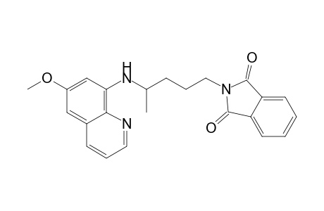 2-[4-[(6-methoxy-8-quinolinyl)amino]pentyl]isoindole-1,3-dione