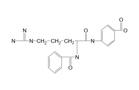 L-p-(2-BENZAMIDO-5-GUANIDINOVALERAMIDO)BENZOIC ACID