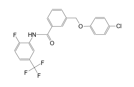 3-[(4-chlorophenoxy)methyl]-N-[2-fluoro-5-(trifluoromethyl)phenyl]benzamide