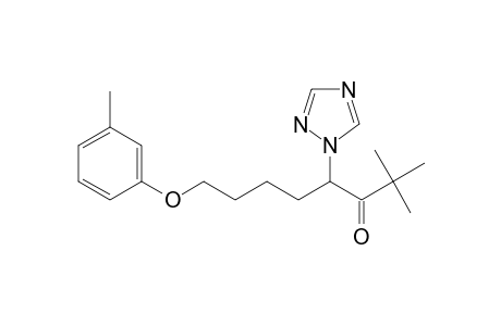 3-Octanone, 2,2-dimethyl-8-(3-methylphenoxy)-4-(1H-1,2,4-triazol-1-yl)-