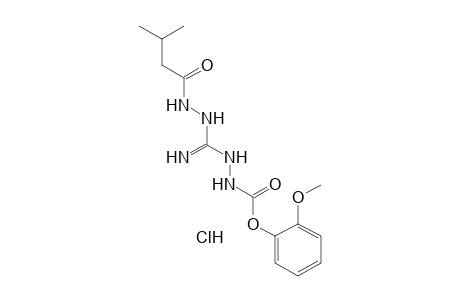 1-(ISOVALERYLAMINO)-3-[(o-METHOXYPHENOXY)FORMAMIDO]GUANIDINE, HYDROCHLORIDE