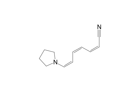 (2Z,4Z,6Z)-7-(1-pyrrolidinyl)hepta-2,4,6-trienenitrile