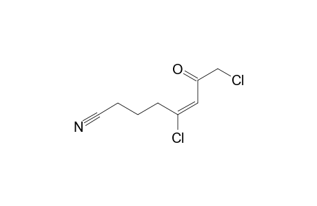 (E)-1,4-Dichloro-7-cyano-3-hepten-2-one