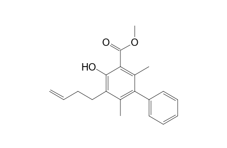 Methyl5-(but-3-enyl)-4-hydroxy-2,6-dimethylbiphenyl-3-carboxylate