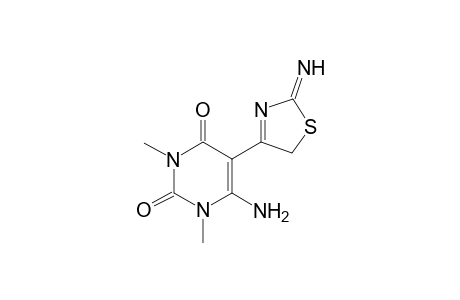 Pyrimidine-2,4(1H,3H)-dione, 6-amino-5-(2-imino-2-thiazolin-4-yl)-3-methyl-