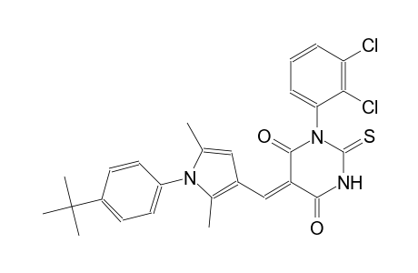 (5Z)-5-{[1-(4-tert-butylphenyl)-2,5-dimethyl-1H-pyrrol-3-yl]methylene}-1-(2,3-dichlorophenyl)-2-thioxodihydro-4,6(1H,5H)-pyrimidinedione