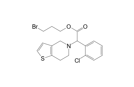 2-(2-Chlorophenyl)-2-(4,5,6,7-tetrahydrothieno[3,2-c]pyridin-5(4H)-yl)acetic acid(3-bromopropanol)ester