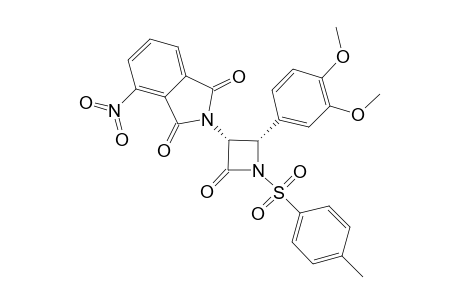 2-[2-(3,4-DIMETHOXYPHENYL)-4-OXO-1-(TOLUENE-4-SULFONYL)-AZETIDIN-3-YL]-4-NITROISOINDOLE-1,3-DIONE