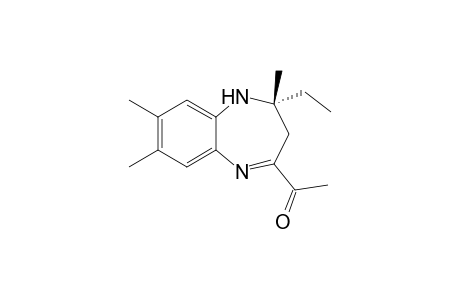 1-((R)-4-Ethyl-4,7,8-trimethyl-4,5-dihydro-3H-benzo[b][1,4]diazepin-2-yl)-ethanone