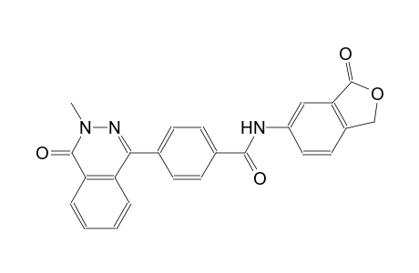 4-(3-methyl-4-oxo-3,4-dihydro-1-phthalazinyl)-N-(3-oxo-1,3-dihydro-2-benzofuran-5-yl)benzamide