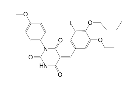(5Z)-5-(4-butoxy-3-ethoxy-5-iodobenzylidene)-1-(4-methoxyphenyl)-2,4,6(1H,3H,5H)-pyrimidinetrione