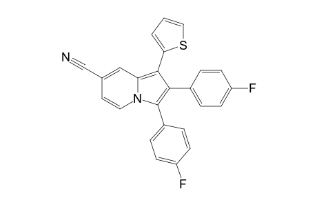 2,3-bis(4-fluorophenyl)-1-(2-thienyl)indolizine-7-carbonitrile