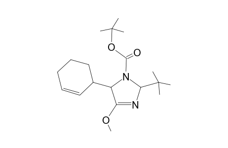 t-Butyl 2-(t-butyl)-4-methoxy-5-[cyclohex-2'-enyl]-2,5-dihydroimidazole-1-carboxylate