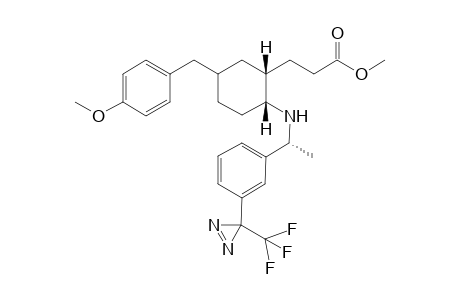 Methyl (1'R,1S,2R,5S)-5-[(4-methoxyphenyl)methyl]-2-{1'-[4-(3-trifluoromethyl-3H-diazirin-3-yl)phenyl]ethylamino]{cyclohexanepropionate