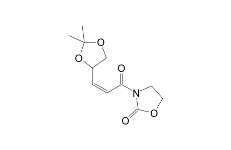 (4"S)-(Z)-3-[3'-(2",2''-Dimethyl[1",3"]dioxolan-4"-yl)propenoyl]oxazolidin-2-one