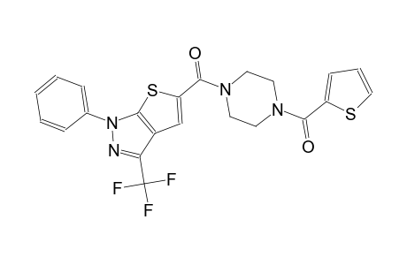 1-phenyl-5-{[4-(2-thienylcarbonyl)-1-piperazinyl]carbonyl}-3-(trifluoromethyl)-1H-thieno[2,3-c]pyrazole