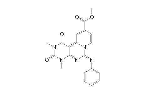 METHYL_1,2,3,4-TETRAHYDRO-2,4-DIMETHYL-1,3-DIOXO-6-(PHENYLIMINO)-PYRIDO-[1',2':3,4]-PYRIMIDO-[4.5-D]-PYRIMIDINE-10-CARBOXYLATE