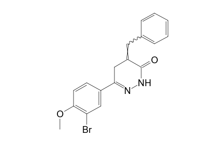 4-BENZYLIDENE-6-(3-BROMO-4-METHOXYPHENYL)-4,5-DIHYDRO-3(2H)-PYRIDAZINONE
