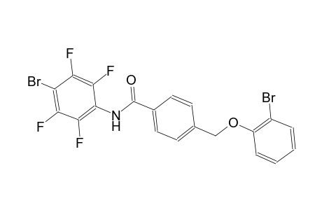 4-[(2-bromophenoxy)methyl]-N-(4-bromo-2,3,5,6-tetrafluorophenyl)benzamide