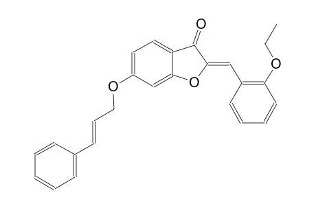 3(2H)-benzofuranone, 2-[(2-ethoxyphenyl)methylene]-6-[[(2E)-3-phenyl-2-propenyl]oxy]-, (2Z)-