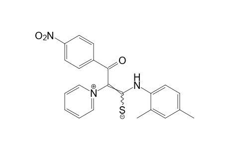 1-{α-[mercapto(2,4-xylidino)methylene]-p-nitrophenacyl}pyridinium hydroxide, inner salt