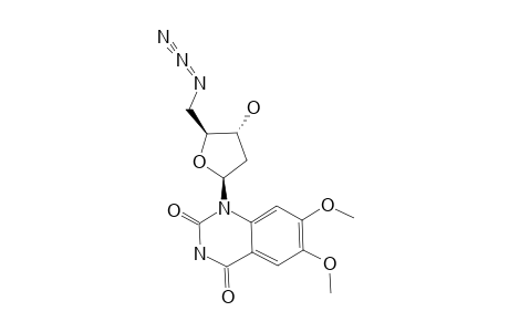 1-(5-AZIDO-2,5-DIDEOXY-beta-D-ERYTHRO-PENTO-FURANOSYL)-6,7-DIMETHOXY-QUINAZOLINE-2,4-(1H,3H)-DIONE