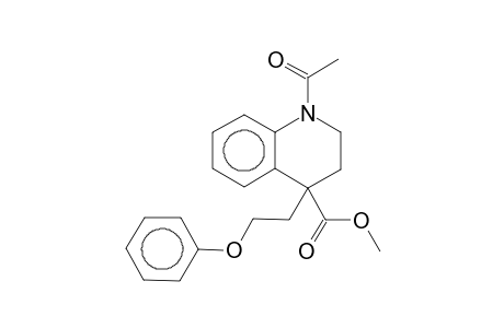 1-Acetyl-4-(2-phenoxy-ethyl)-1,2,3,4-tetrahydroquinoline-4-carboxylic acid, methyl ester