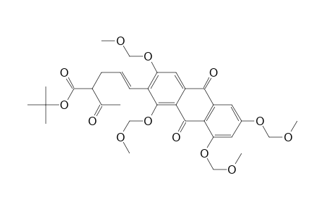4-Pentenoic acid, 2-acetyl-5-[9,10-dihydro-1,3,6,8-tetrakis(methoxymethoxy)-9,10-dioxo-2-anthracenyl]-, 1,1-dimethylethyl ester, (E)-(.+-.)-