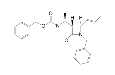 (3R,4R,1'S,E)-1-BENZYL-3-[1-(BENZYLOXYCARBONYLAMINO)-ETHYL]-4-(1-PROPENYL)-AZETIDIN-2-ONE