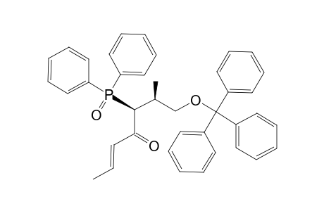 E-5-Diphenylphosphinoyl-6-methyl-7-triphenylmethoxyhept-2-en-4-one diasterisomer