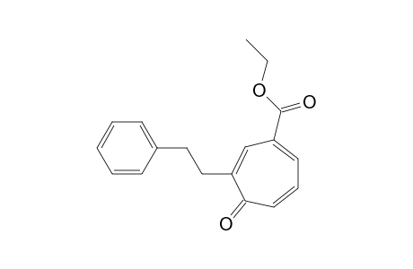 4-(Ethoxycarbonyl)-2-(2-phenylethyl)cyclohepta-2,4,6-triene-1-one