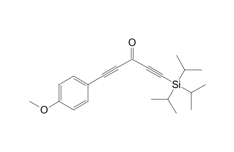1-[p-Methoxyphenyl]-5-(tri-isopropylsilyl)penta-1,4-diyn-3-one