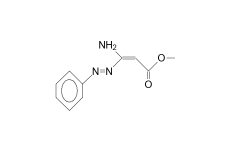 3-Amino-3-phenylazo-propenoic acid, methyl ester