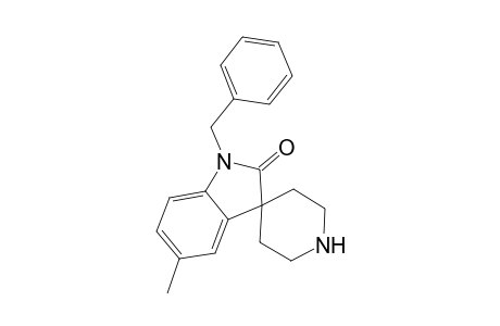 1-Benzyl-1,2-dihydro-5-methyl-2-oxospiro[3H-indole-3,4'-piperidin]-1'-ium hydrochloride