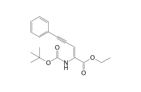 (Z)-2-(tert-butoxycarbonylamino)-5-phenyl-pent-2-en-4-ynoic acid ethyl ester