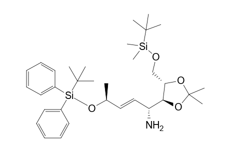 (E,1R,4S)-1-[(4S,5S)-5-[[tert-butyl(dimethyl)silyl]oxymethyl]-2,2-dimethyl-1,3-dioxolan-4-yl]-4-[tert-butyl(diphenyl)silyl]oxy-2-penten-1-amine