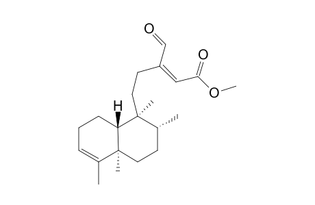 Methyl 16-oxo-cleroda-3,13(14)-E-dien-15-oate