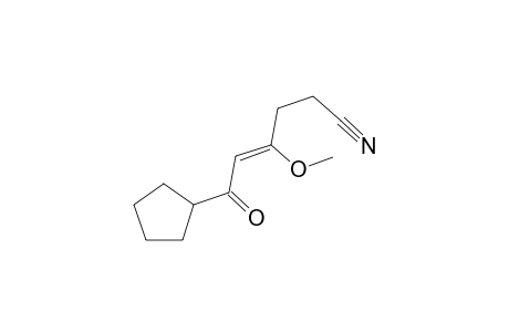(Z)-6-Cyclopentyl-4-methoxy-6-oxohex-4-enenitrile