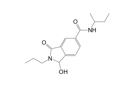 1H-isoindole-5-carboxamide, 2,3-dihydro-1-hydroxy-N-(1-methylpropyl)-3-oxo-2-propyl-
