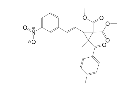 dimethyl 2-methyl-2-(4-methylbenzoyl)-3-[(E)-2-(3-nitrophenyl)ethenyl]-1,1-cyclopropanedicarboxylate