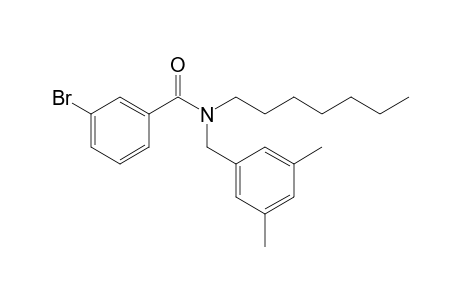 Benzamide, 3-bromo-N-(3,5-dimethylbenzyl)-N-heptyl-