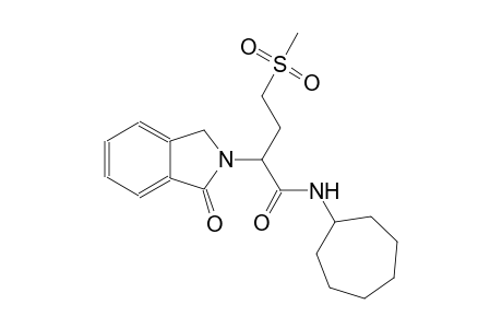 1H-isoindole-2-acetamide, N-cycloheptyl-2,3-dihydro-alpha-[2-(methylsulfonyl)ethyl]-1-oxo-, (alpha~2~S)-