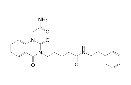 5-(1-(2-amino-2-oxoethyl)-2,4-dioxo-1,4-dihydro-3(2H)-quinazolinyl)-N-(2-phenylethyl)pentanamide