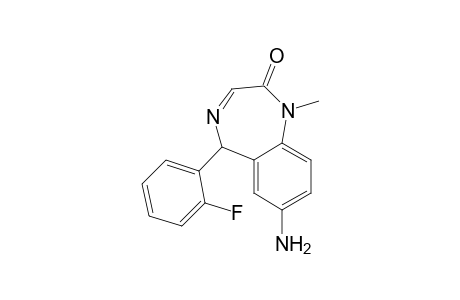 1-Methyl-7-amino-5-(2-fluorophenyl)-1,4-benzodiazepin-2-one