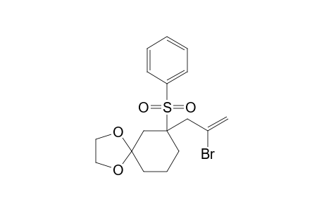 3-(Benzenesulfonyl)-3-(2'-bromo-2'-propenyl)-1,1-(ethylenedioxy)cyclohexane