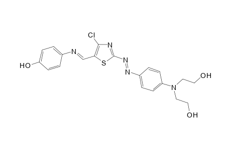 2-{4-[Bis(2-hydroxyethyl)amino]phenylazo}-4-chloro-5-(4-hydroxyphenyliminomethyl)thiazole